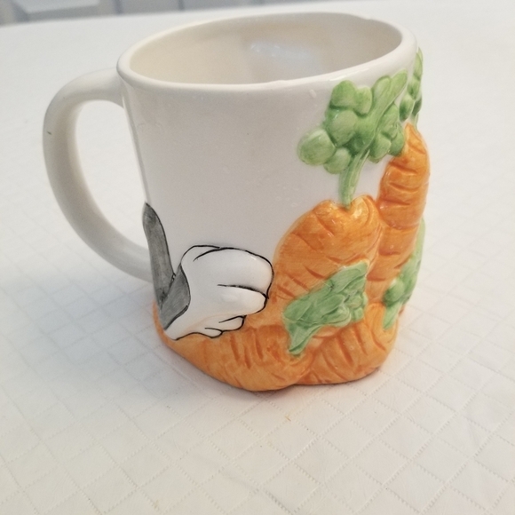 Warner Bros Looney Tunes Bugs Bunny Embossed Carrots 🥕Ceramic Coffee Mug Cup 3D - Picture 6 of 7